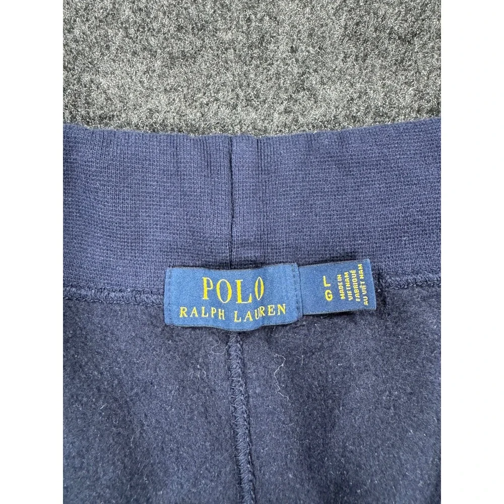 Polo Ralph Lauren Mens Large Navy Blue Sweatpants Joggers Pony Drawstring